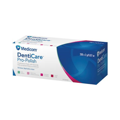 #ad Medicom 10047 CRBUN Denticare Pro Polish Prophy Paste Raspberry Coarse Grit 200P $53.34