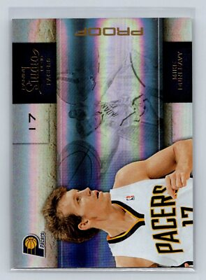 #ad 2009 10 Panini Studio #79 Mike Dunleavy Proof 49 Indiana Pacers C31 $3.59