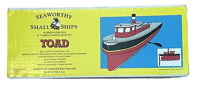 #ad Toad Seaworthy Small Ships 8″ Rubber Band Powered Tugboat SEALED $23.99