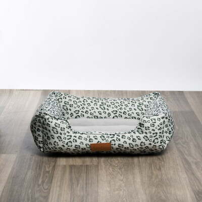 #ad Medium Quilted Canvas Cuddler Dog Bed Wilding Grey $43.19