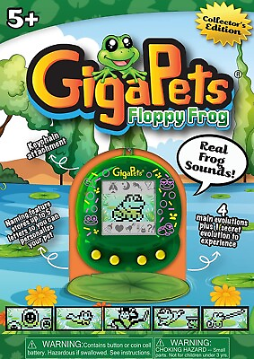 #ad Giga Pets NEW Floppy Frog Virtual Animal Pet Toy Top Secret Toys $22.49