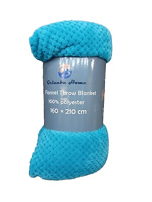 #ad 100% Polyester Blue Throw Blanket 160×210cm $27.00