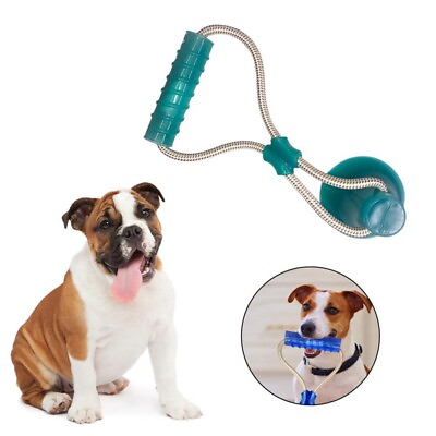 US Pet Dogs Puppy Molar Bite Toy Chewing Toy with Suction Cup for Teeth Cleaning $6.94