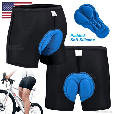 #ad Bicycle Shorts Cycling Men Women Bike Underwear Pants Soft Sponge Gel Padded 3D $10.98
