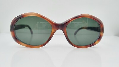 #ad Vintage Universal Brown Tortoise Oval Sunglasses FRAMES ONLY USA $20.40