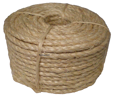 #ad 1 4quot; X 100 Feet Sisal Rope CAT SCRATCHING POST Claw Control Toy Crafts Pet Cord $14.25
