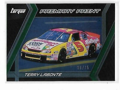 #ad TERRY LABONTE 2017 PANINI TORQUE PRIMARY PAINT GREEN PARALLEL 08 25 $5.99