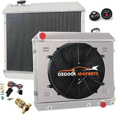 #ad 3 Row Core Aluminum DPI284 Radiator 16quot; Fan W Shroud amp; Relay Wiring Kit for 19 $289.99