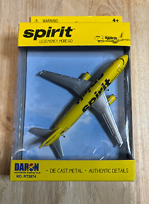 #ad DARON REALTOY Spirit Airlines RT3874 Plane 1 300 Diecast. New $11.50