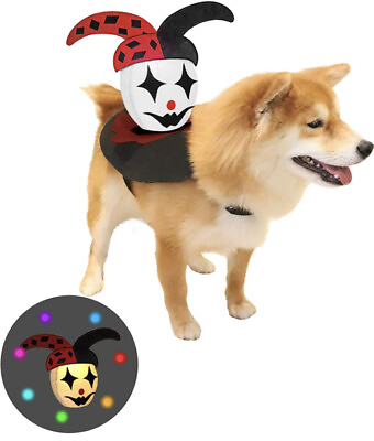 #ad Dog Halloween Costumes Glowing Pet Costume For Night LED Lights Built in Dog Cat $13.99