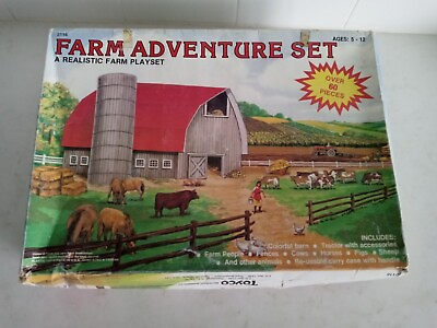#ad Vintage Toyco Recreation Products Farm Adventure Set 1983 $74.95