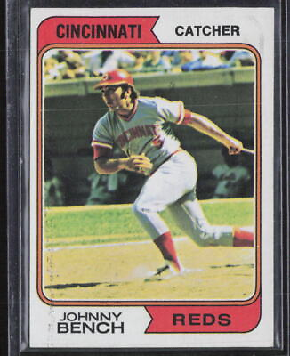 #ad 1974 Topps #10 Johnny Bench $8.00