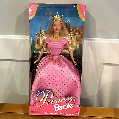 #ad Princess Barbie Blonde 1998 Doll Easy to Dress Mattel #22891 NEW SEALED $25.99