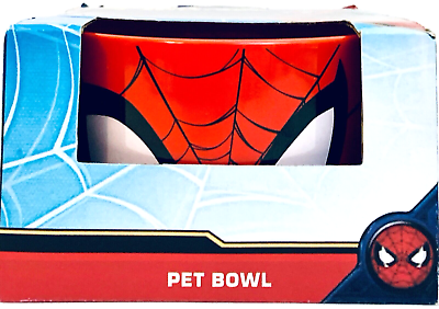 #ad 1 Ct Fetch For Pets Marvel Spider Man 5quot; Ceramic Bowl Top Rack Dishwasher Safe $24.99