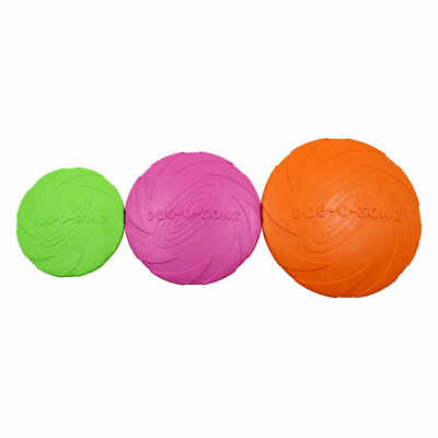 #ad Small Puppy Flyer Flexible Soft Catch Rubber Frisbee Durable Dog Toy $8.95