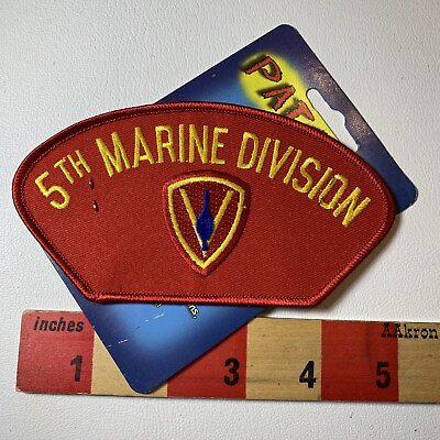 #ad Marine Corps 5th MARINE DIVISION Patch New Old Stock 85N7 $4.58