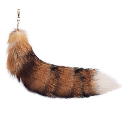 #ad #ad 50cm 20quot; Large Real Fox Fur Tail Keychain Furry Cosplay Toys Bag Charm Pendant $9.49
