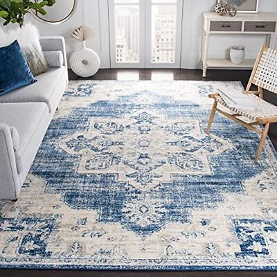 #ad SAFAVIEH Brentwood Collection BNT865A Medallion Distressed Non Shedding Living R $356.99