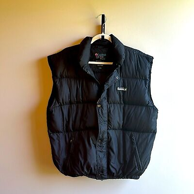 #ad CampNor Black Goose Down Puff Vest Men’s Large Outerwear $35.00