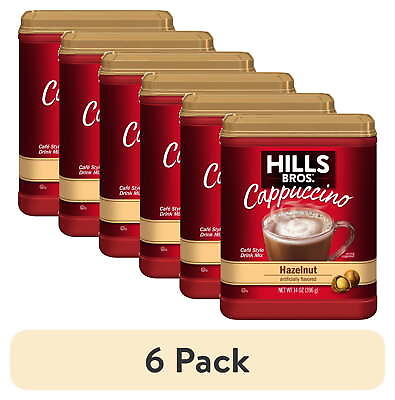 #ad #ad 6 pack Hills Bros. Instant Cappuccino Mix Hazelnut 14 oz Pack of 1 $18.85