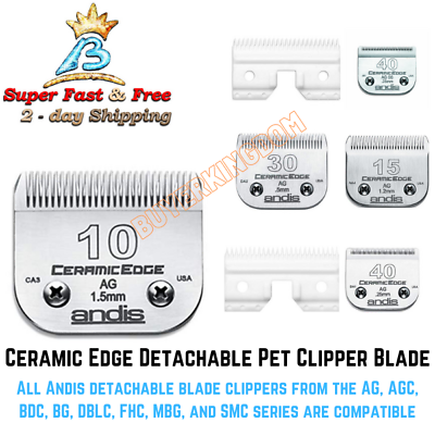 #ad Pet Grooming Clipper Ceramic Blades Animal Dog Infused Steel Pro For Oster A New $25.17