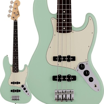 #ad Fender Made in Japan Junior Collection Jazz Bass Satin Green Guitar with Big Bag $1224.98