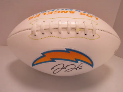 #ad Justin Herbert of the LA Chargers signed autographed logo football PAAS COA 557 $240.00