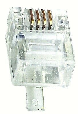 #ad 100 Pack RJ11Cat3 6P4C Modular Crimp Plugs $8.95