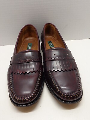 #ad Brown Bass Men#x27;s Kiltie Leather Shoes. Size 11D $17.50