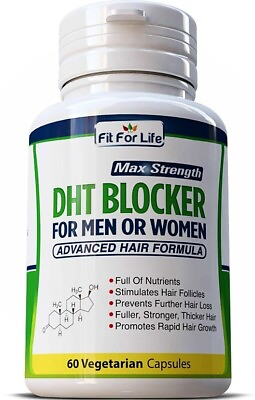 #ad DHT Blocker For Men or Women Hair Growth Loss Formula Herbal Capsules $13.90