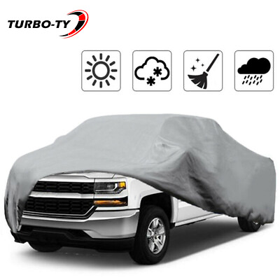#ad For Pickup Truck Cover Outdoor Breathable Waterproof Sun UV Rain Dust Protection $34.04