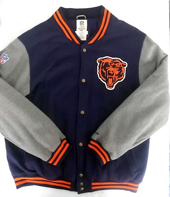 #ad Team Issued Men#x27;s 2XL NFL Reebok Vintage Coach Worn LS Jacket Chicago Bears $250.00