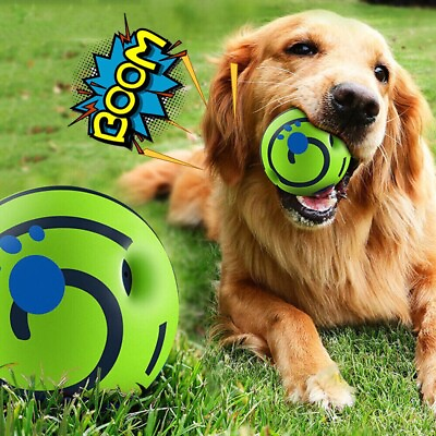 #ad Pet Dog Wobble Wag Giggle Ball Sounds Pet Chew Play Training Interactive Dog Toy $16.90