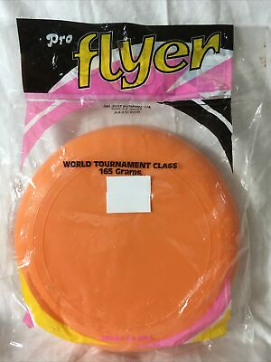 #ad New Sealed Orange FLYING SAUCER Frisbee Disc RARE USA Made All American Toys NY $25.00