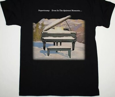 #ad SUPERTRAMP EVEN IN THE QUIETEST MOMENTS 1977 Black new new shirt hot $22.99