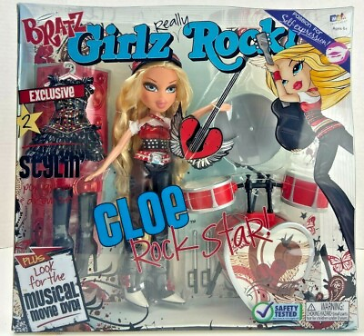 #ad Bratz Girlz Really Rock Cloe Rock Star Two Outfits MGA Entertainment NEW in Box $74.50