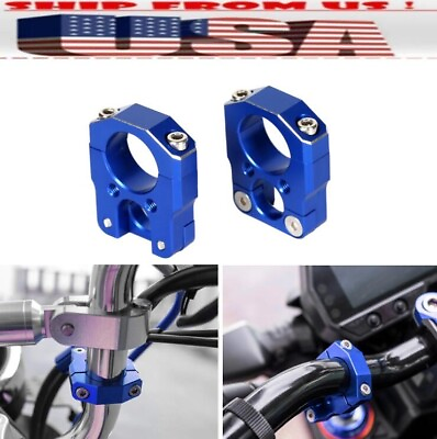 #ad 7 8quot; US BLUE HandleBar Brake Clutch Line Hose Cable Clamp For Honda Monkey 125 $20.76