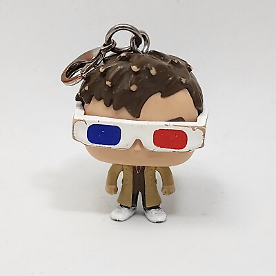 #ad Funko Pocket Pop Doctor Who 10th Doctor 3D Glasses Key Ring Clip Hot Topic $13.99