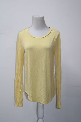 #ad Seriously Soft Women#x27;s Top Yellow M Pre Owned $5.99