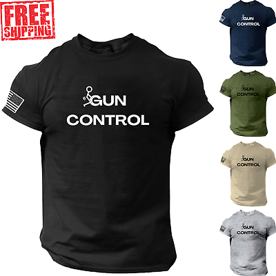 #ad F Gun Control T Shirt Funny Patriotic 2nd Amendment 2A 1776 USA Veteran $15.90