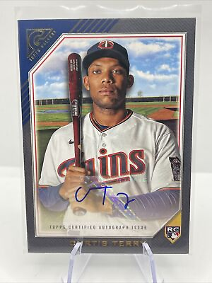 #ad 2022 Topps Gallery Curtis Terry Rookie Autographs Auto RC #RA CT Twins $4.74