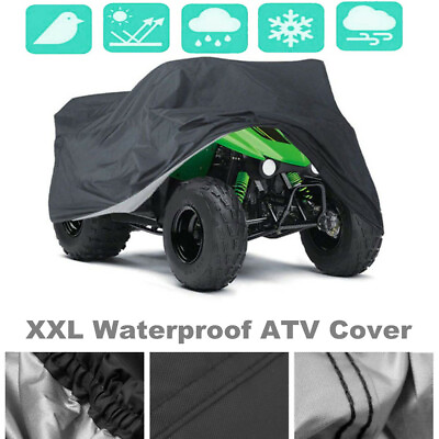#ad XXL Heavy Duty Waterproof ATV Cover Polyester Anti UV Black 86.61x38.58 x 41.73quot; $48.04