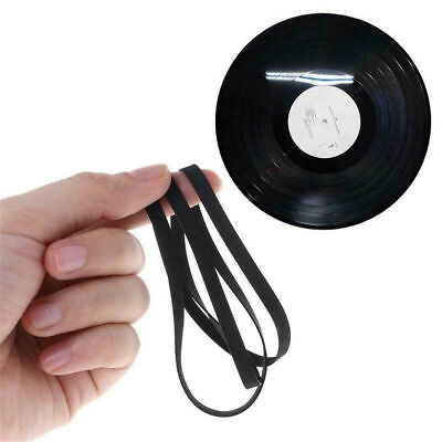 #ad 3pcs Rubber Drive Belt Turntable Replacement for Phono Tape CD Accessories $3.92