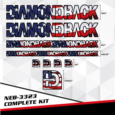 #ad NEW Custom Frame Decals stickers complete Set for Diamondback bike NEB 3323 $24.99
