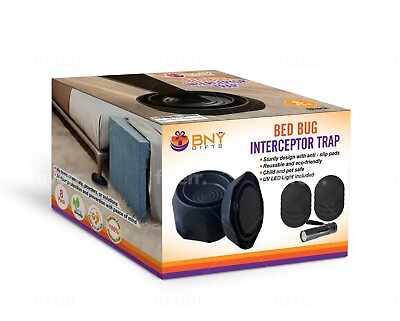 #ad Bed Bug Interceptors Bug Detector and Bed Bug Trap with Anti Skid PadsBlack $27.99