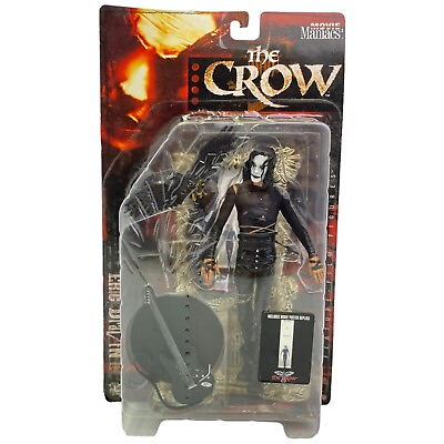 #ad Movie Maniacs The Crow 7quot; Action Figure Eric Draven Mcfarlane 1999 Sealed $29.97