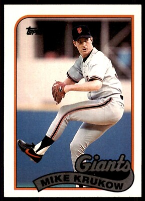 #ad 1989 Topps Mike Krukow Baseball Cards #125 $1.85
