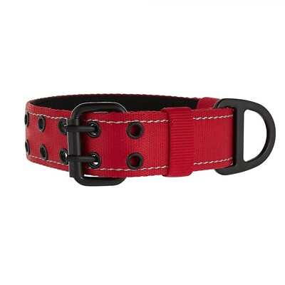 #ad Kong Max Ultra Durable Chew Resistant Buckle Red Dog Collar Size Medium $16.97