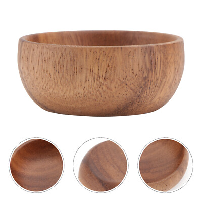 #ad Acacia Wooden Plate Japanese Plates Fruit Serving Bowl Snack Container $8.76