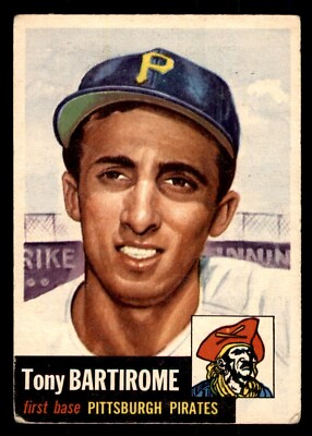 #ad 1953 Topps Baseball #71 Tony Bartirome VG *f1 $7.00